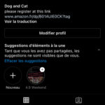 Compte Instagram 2237 abonnés niche chiens et chats