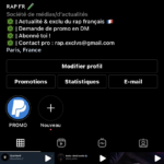 Compte insta de rap 45k abonné français