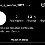 Vends compte 1,3k followers