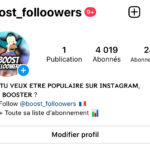 Compte insta 4K actif