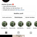 Compte Instagram citation 59k a vendre très actif