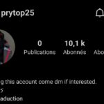 vente compte insta 10k