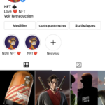 Compte Instagram sur les NFT avec 67K abonnés français
