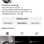 Compte Instagram 58k sur les citations à vendre