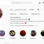 Instagram movie quotes account with real 73k followers