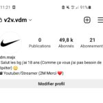 Compte Instagram 50k actifs (Français)
