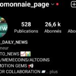 Compte instagram cryptomonnaie avec 26k abonnés réels france/usa/nigeria/inde/brazil
