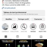 Compte insta de conseils sur l'argent et la motivation avec 38k abonnés français