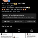 Compte Insta d'humour avec 485K abonnés français