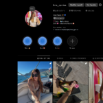 Compte insta d'une jeune femme avec 3.7k abonées